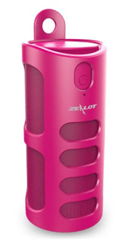 Wireless Bluetooth speaker in black, blue, or red with 4000 mAh battery and compact design