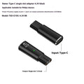 USB-C charging adapter for electric shavers with 8W power output and 4.3V voltage specification