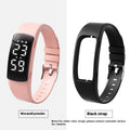Vibration alarm clock smart watch with waterproof design and adjustable silicone strap in various colours