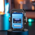 Qidian X12 mecha double arc electric lighter with gyroscope mechanism in zinc alloy construction