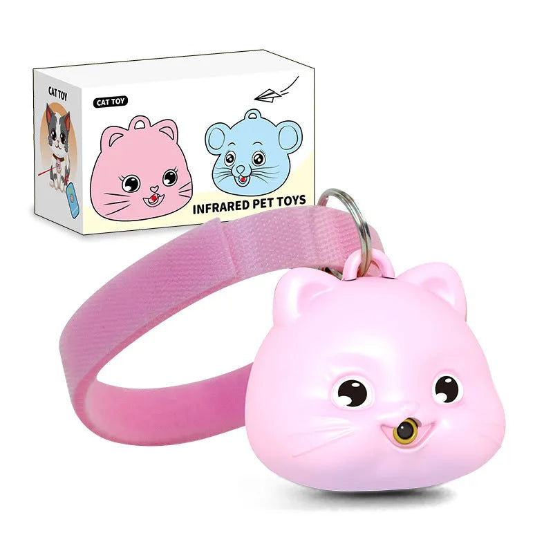 Rechargeable remote control cat collar with infrared halter coil and adjustable strap