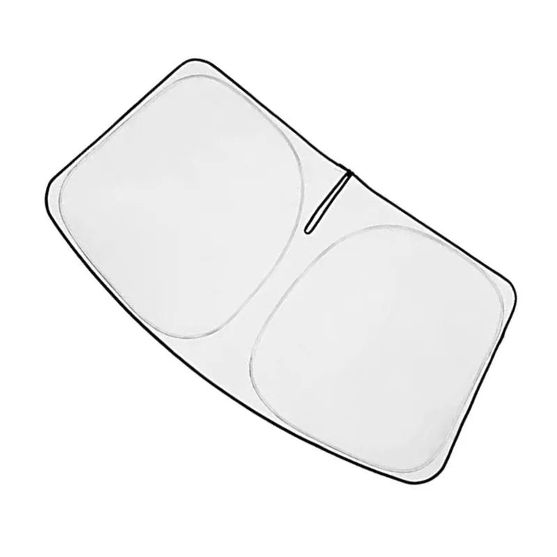 Silver tape car windshield sunshade cover for NOAH XOVY 90 series vehicles showing reflective surface