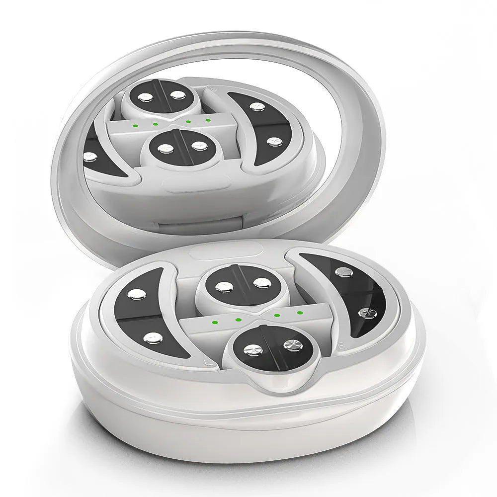White red light EMS wireless eye and facial massager for dark circle reduction and relaxation