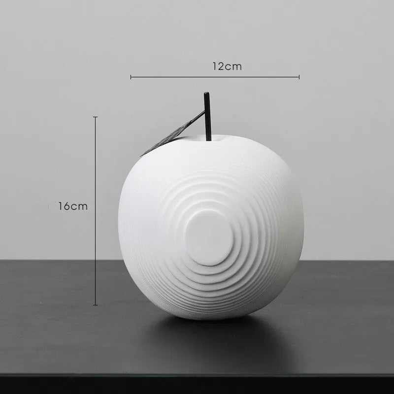Resin apple and pear decorative crafts in multiple colours with two size options