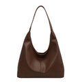 2Pcs women's soft PU shoulder bag set with small wallet in beige, horizontal square shape, daily matching handbag