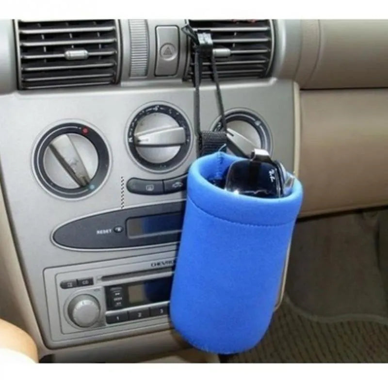 Blue DC 12V car baby bottle warmer with carbon fibre heating, 40°C preservation and cigar lighter cable