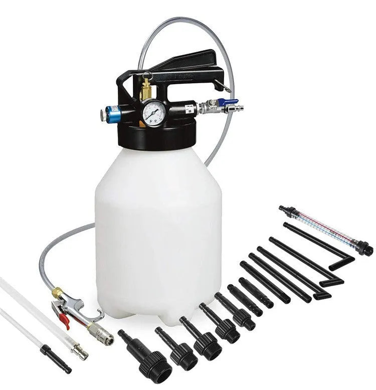 Pneumatic automatic transmission oil changer with 220W motor and tank capacity options