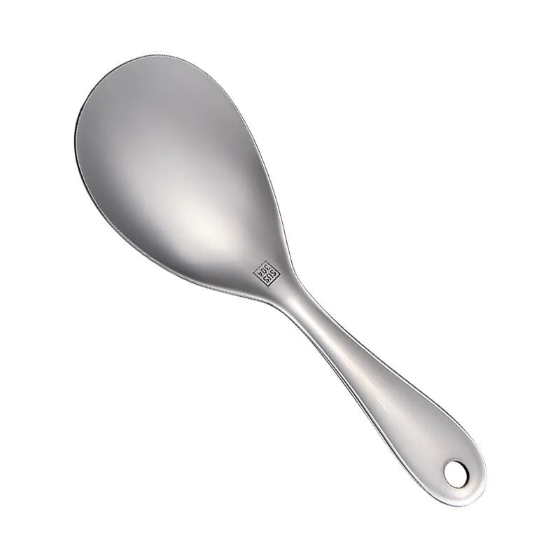 304 stainless steel meal spoon with solid colour finish and simple design for adult household use