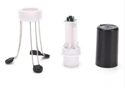 White and black wireless automatic kitchen stirrer blender with three speed buttons