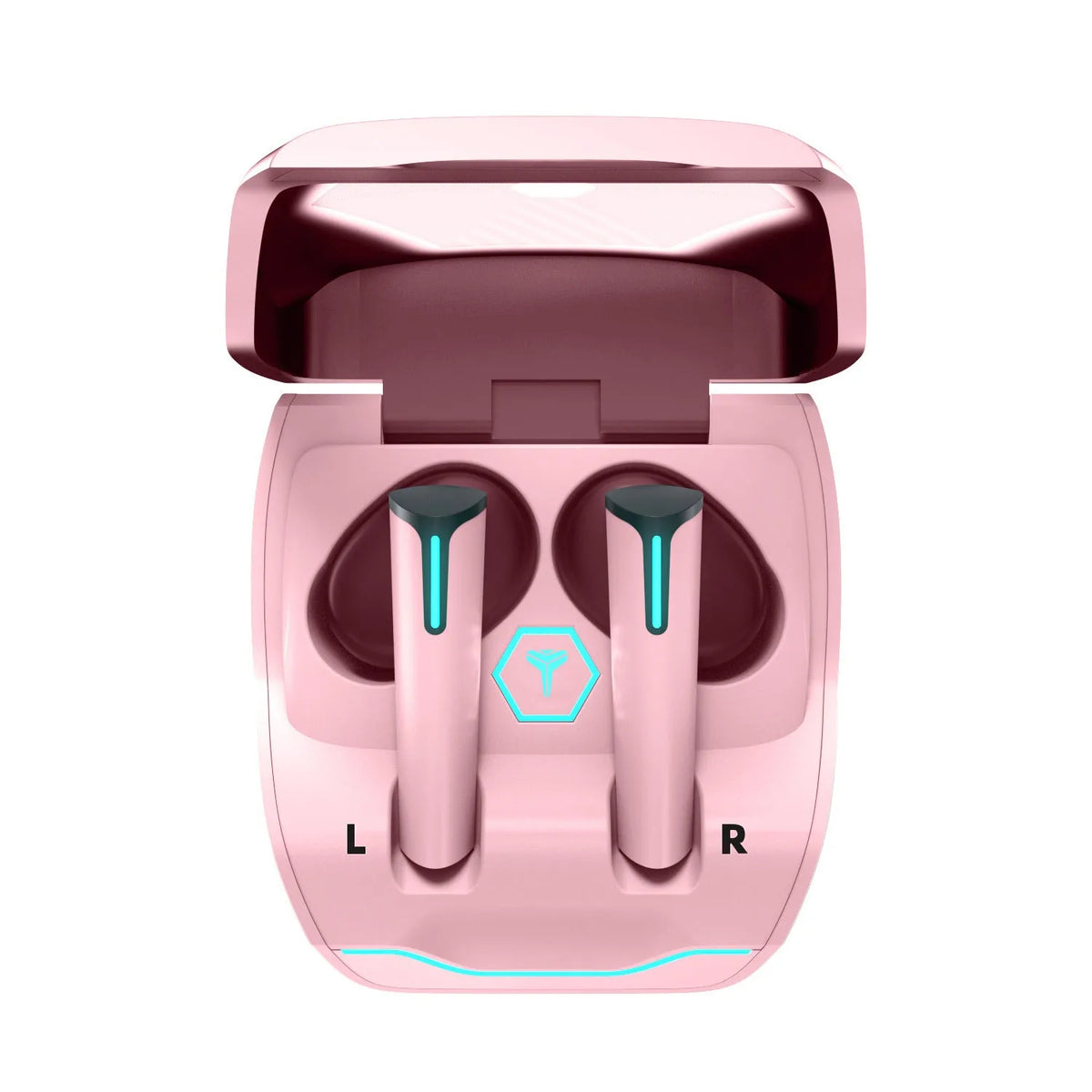 Wireless gaming Bluetooth headset, earplug type, Bluetooth 5.0, black white pink, 10-metre range