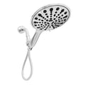 6-inch handheld shower head with six spray functions, electroplated finish, and portable ABS design