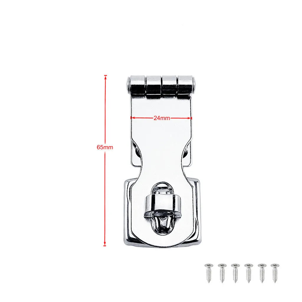 Silver marine grade 304 stainless steel bolt latch for doors and cabinets