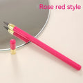Acrylic transparent mechanical pencil with plastic shell and alloy tip, shown in multiple colour options.