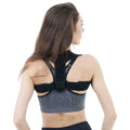 Black adjustable posture correction strap with hook-and-loop closure