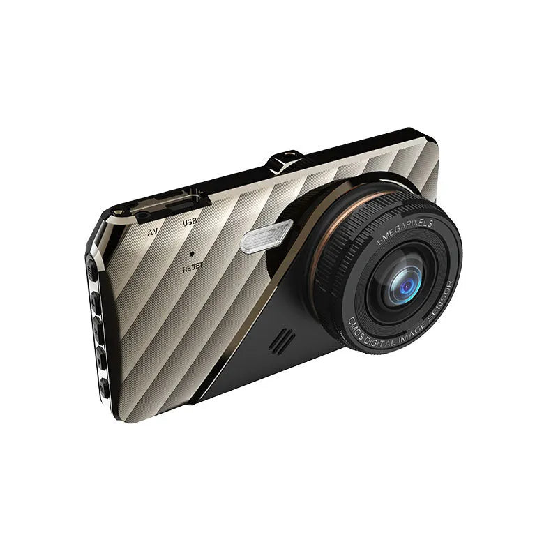 4-inch touch screen dual lens car dashboard camera for front and rear recording