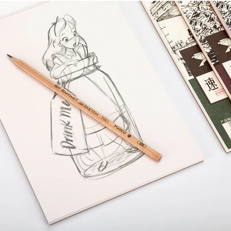 A4 artist sketch book with vertical coil binding and blank drawing paper