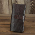 Genuine leather women's wallet with multiple card slots in brown colour