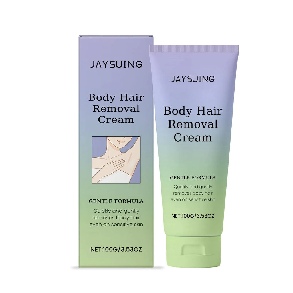 100g hair removal cream jar with moisturising care oil formula and witch hazel extract