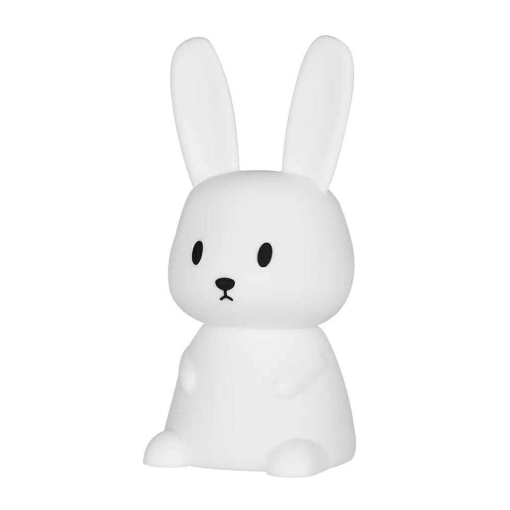 Rechargeable LED animal night light, 94x92x202mm, colour changing, USB Type-C, cartoon bedside lamp