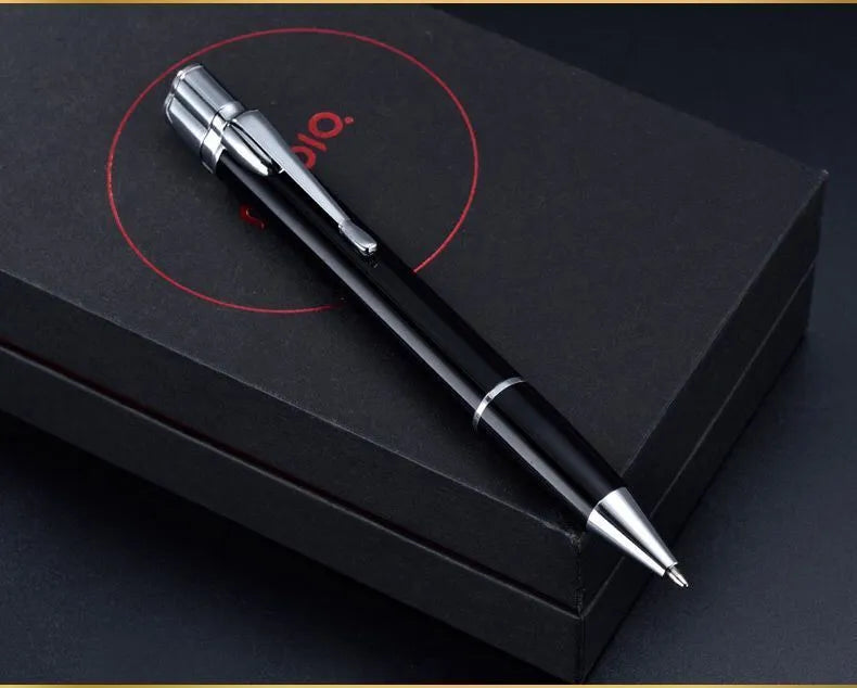 Windproof metal pen lighter with keychain in six colours, showing slim 14mm design for outdoor use