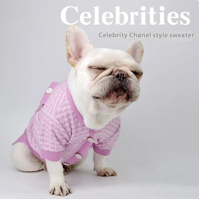 Classic wool schnauzer clothes for autumn and winter in sizes S, M, L