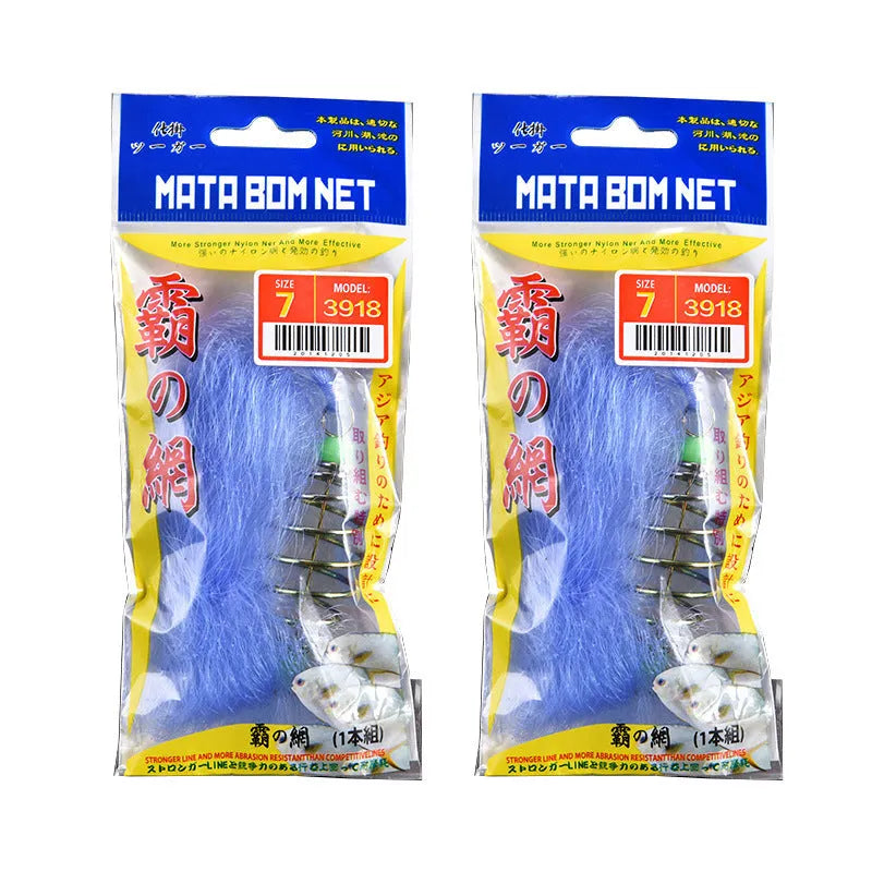 Hand sprinkle fishing net with nylon mesh and metal construction showing multiple mesh size options