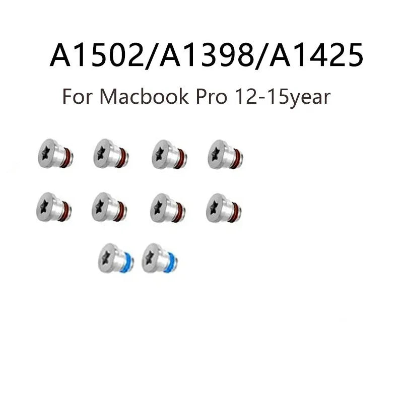 Macbook Pro Retina A1502 A1398 A1425 bottom shell screw replacement set with 10 metal screws