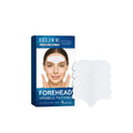 Pack of 5 forehead skincare patches for moisturising and nourishing with hyaluronic acid and collagen