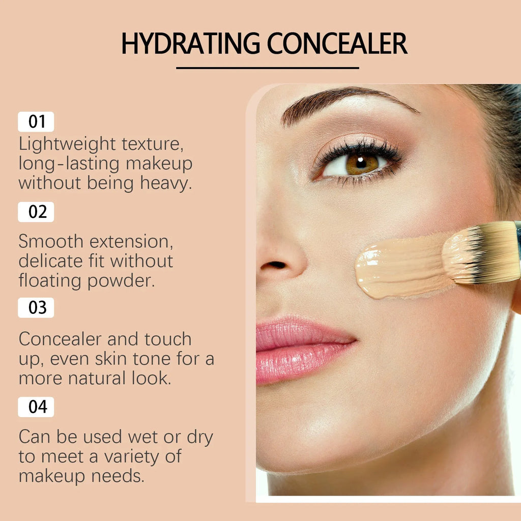 A 3.5ml tube of liquid foundation concealer for medium skin tones with a moisturising formula.