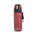 Chinese style portable water cup with tea compartment in blue, red, black, or grey colours for outdoor sports use