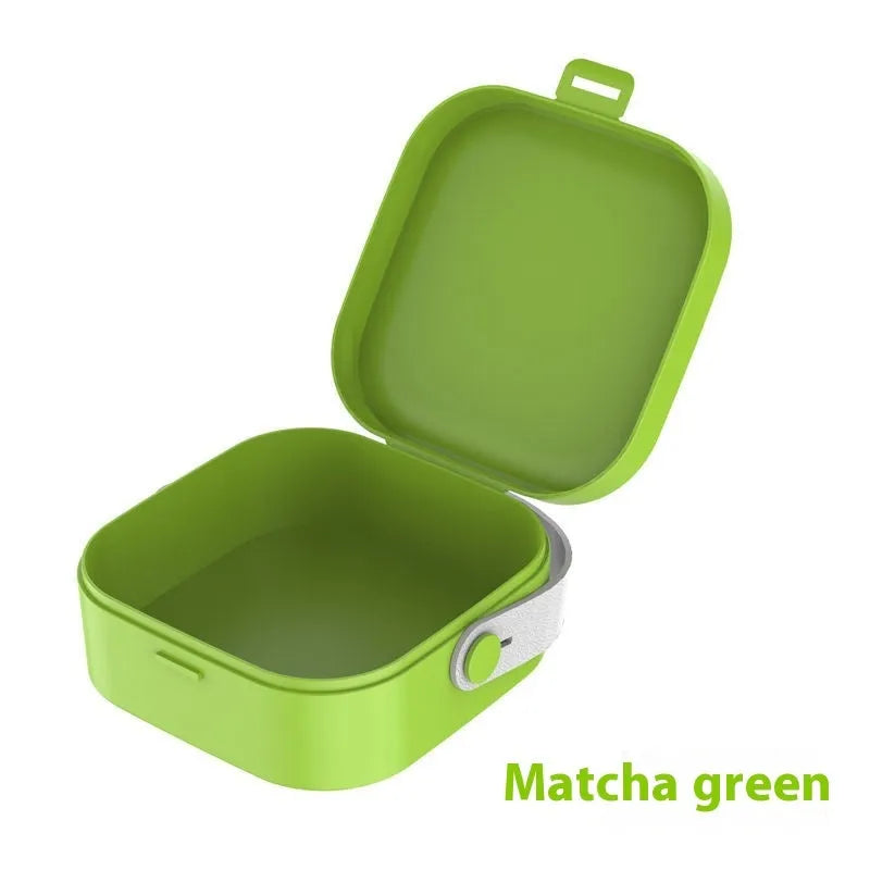 Multifunctional portable storage box in polypropylene for organising data cables and Bluetooth headsets