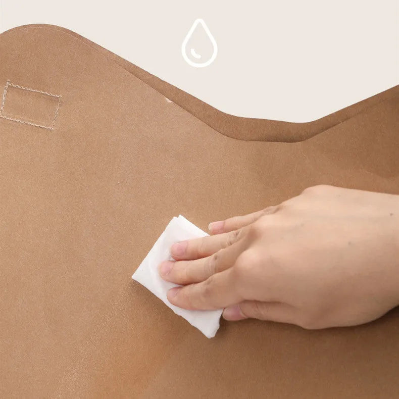 Brown washable kraft paper cat nest with integrated corrugated paper scratching board