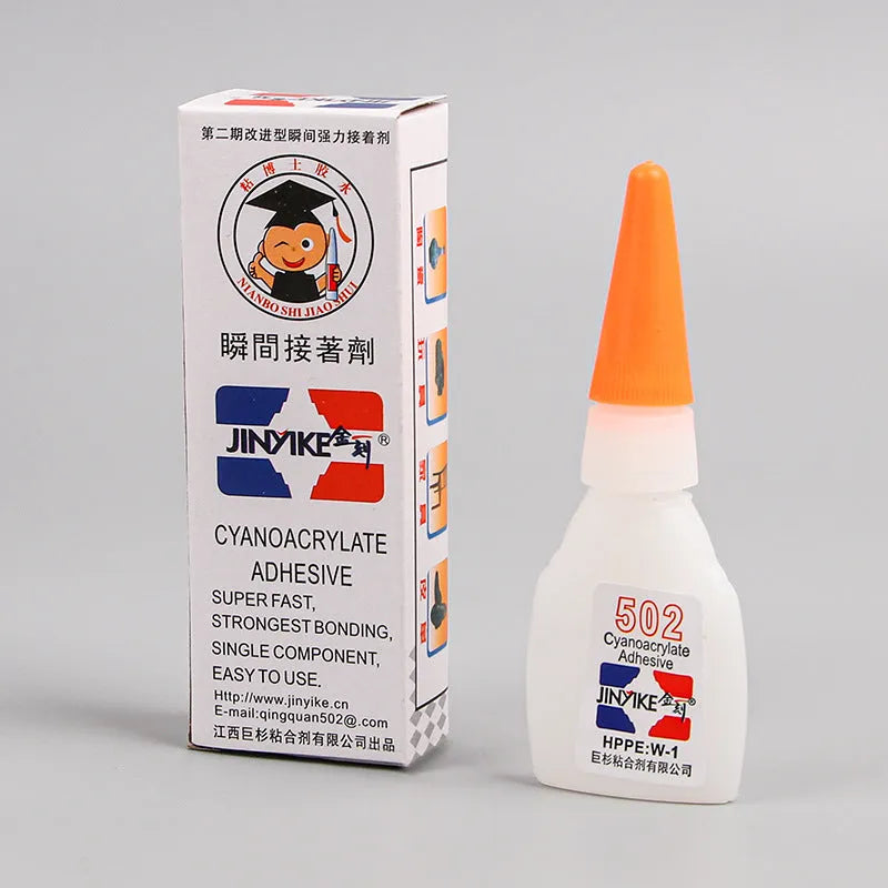 Specialised strong instant adhesive glue for shoe repairs in 3g and 8g sizes