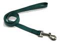 Solid colour dog hand holding rope showing 120cm length with hand loop and width options from 1.0cm to 2.5cm in twelve colour choices