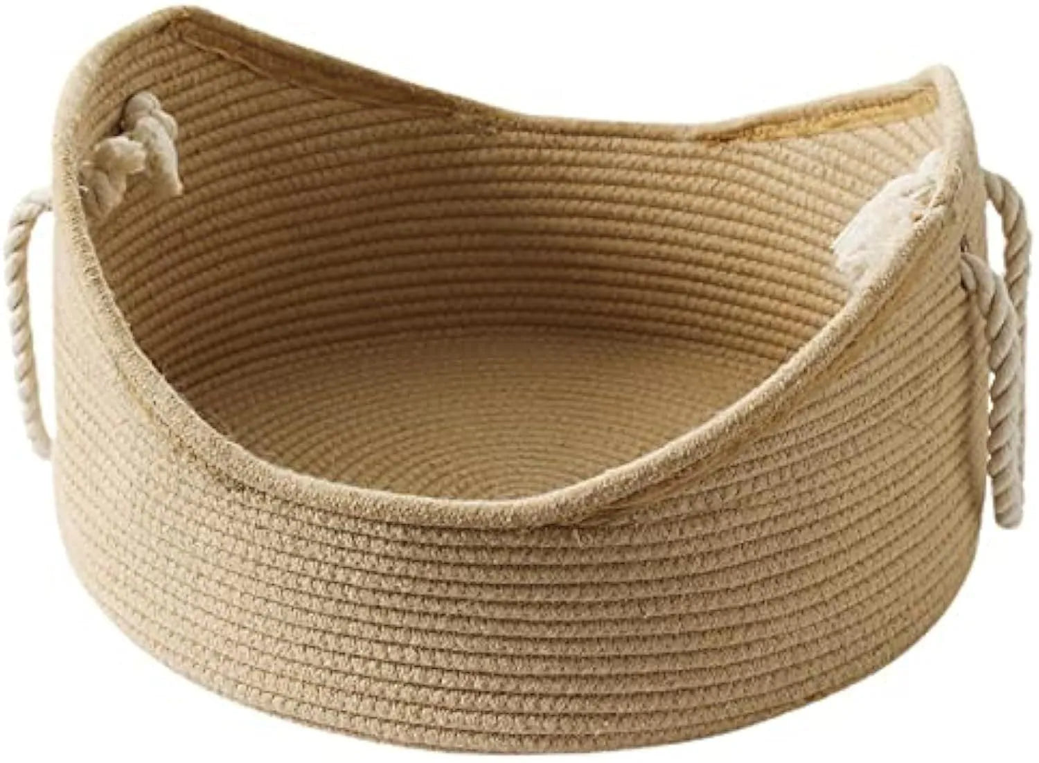 Wicker cat bed basket with corrugated scratching board, dimensions 40x40x20cm or 50x50x20cm, for feline resting and claw maintenance