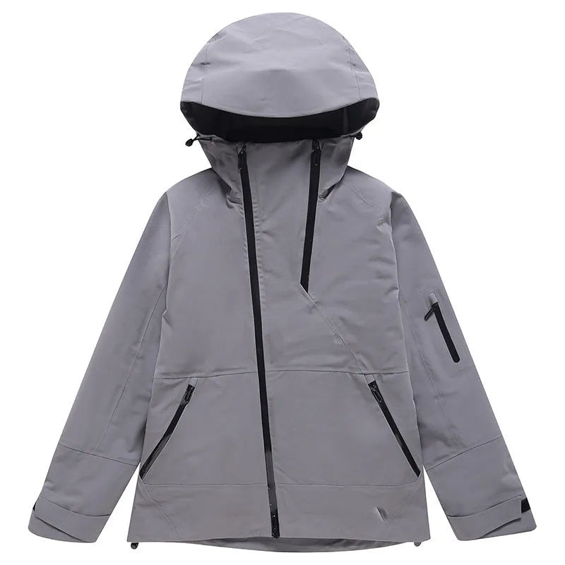 Ski suit in yellow, black, grey, or liner colour with thin windproof waterproof veneer double plate for ice and snow sports