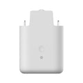 White USB rechargeable automatic curtain opener motor with wireless remote control.
