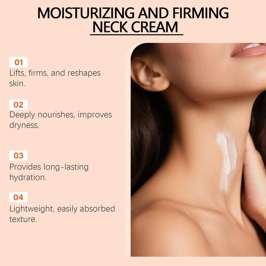 50g Daily Neck Contour Skin Moisturising Care Cream jar with compact 6.3cm packaging
