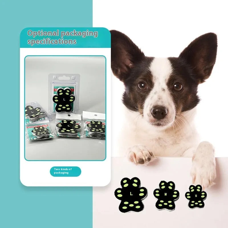 Breathable invisible claw pad footstickers for dog walking protection in silicone cloth material