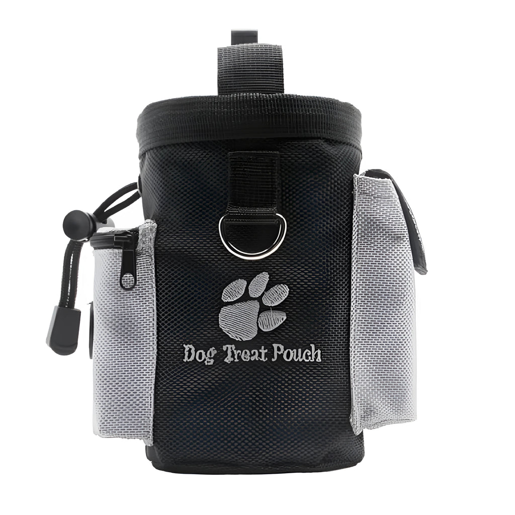 Black Size L pet snack bag and dog training waistpack, 12.5 x 8 x 12.5 cm, Oxford cloth, waist or belt wear