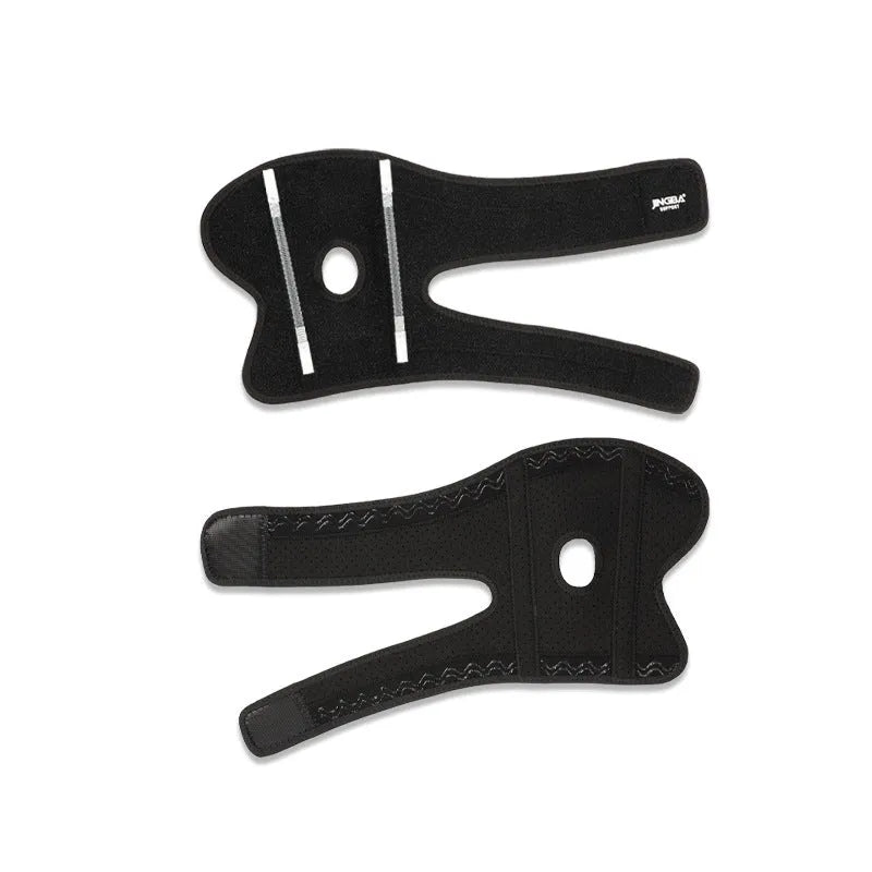 Black adjustable sports elbow guard for adult multi-sport training and protection.