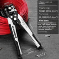 Fully automatic wire stripping pliers with box-mounted design and high carbon steel blades