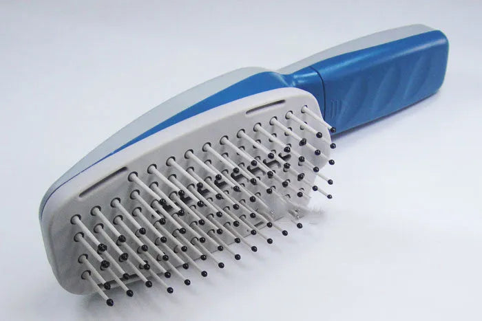 21.5cm pet grooming comb with ion and ozone purification, removable 78-tooth brush head