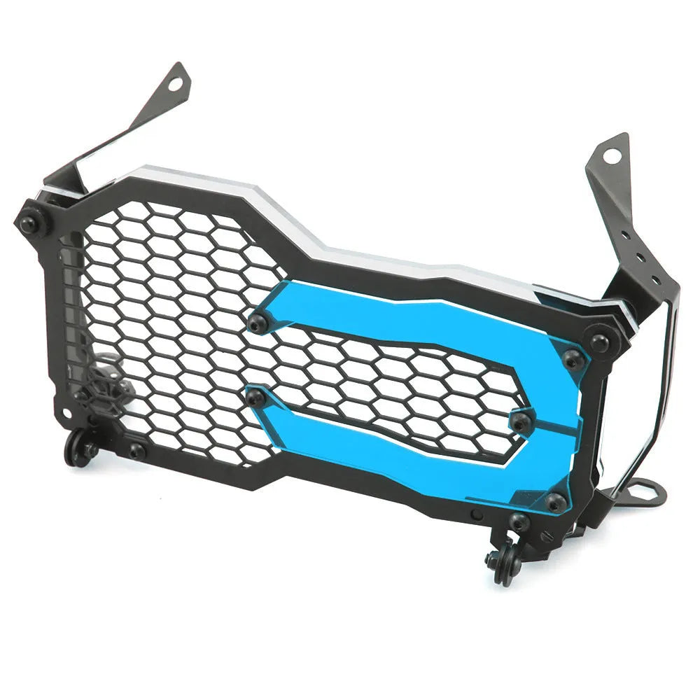 Motorcycle headlight protective cover for BMW GS models in assorted colours