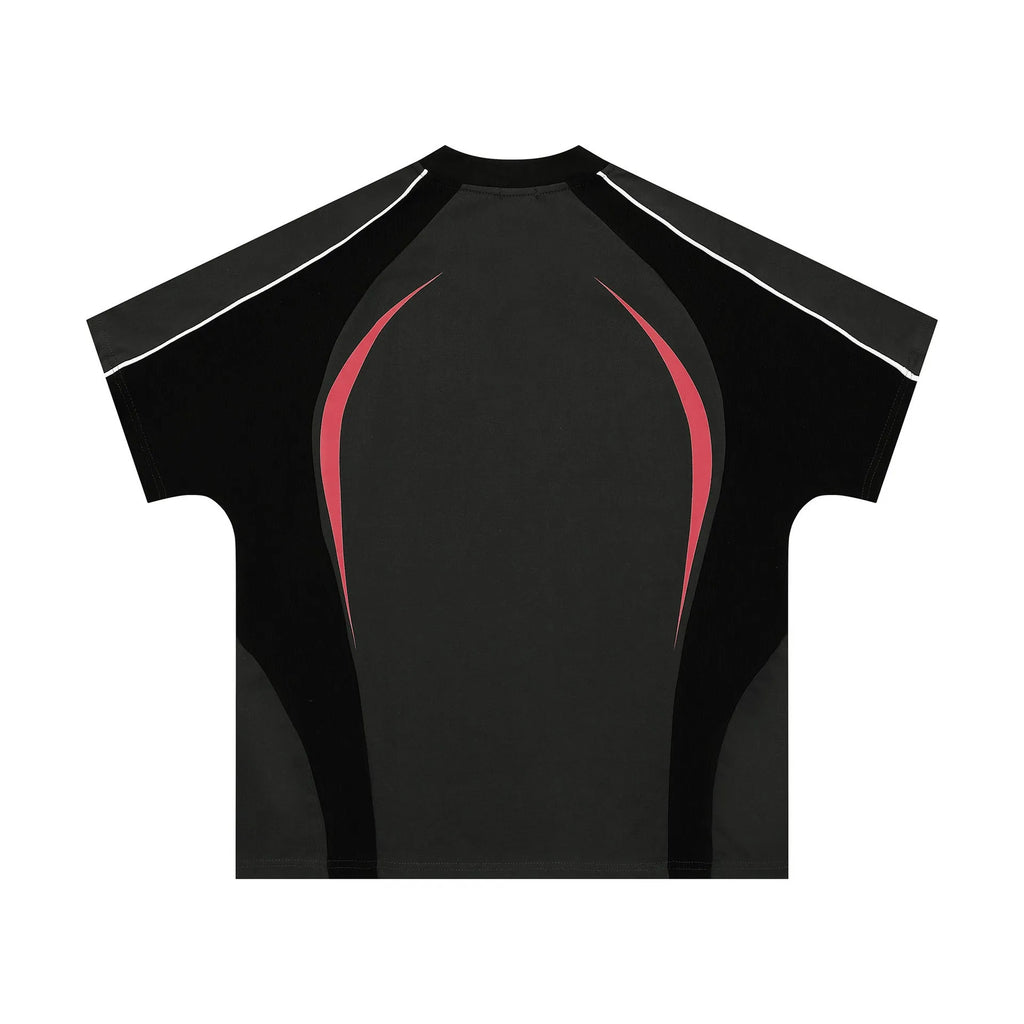 Men's loose fit t-shirt with colour matching letters print in black or apricot, short sleeves, pullover style