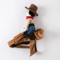 Personalised denim dog clothes for corgis and golden retrievers in casual style