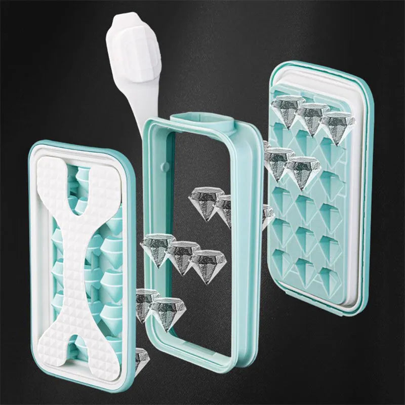 Silicone ice ball mould water bottle showing 2-in-1 design with modern minimalist style