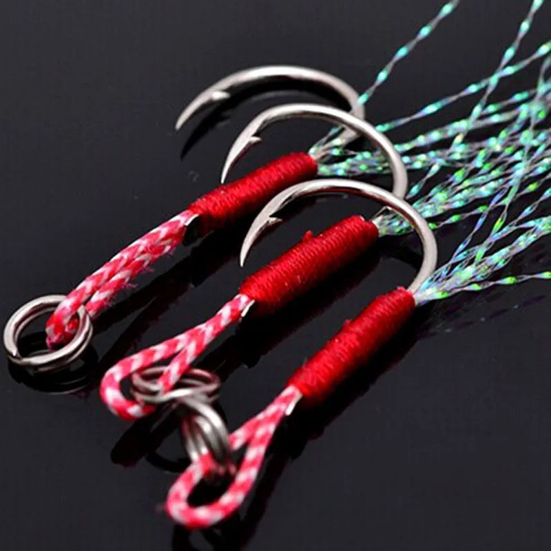 Bright wire iron plate single hook fishhook for sea fishing in sizes 9 to 14