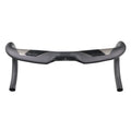 Wei Bike matt carbon fibre bent profile road bicycle handlebar showing its shape