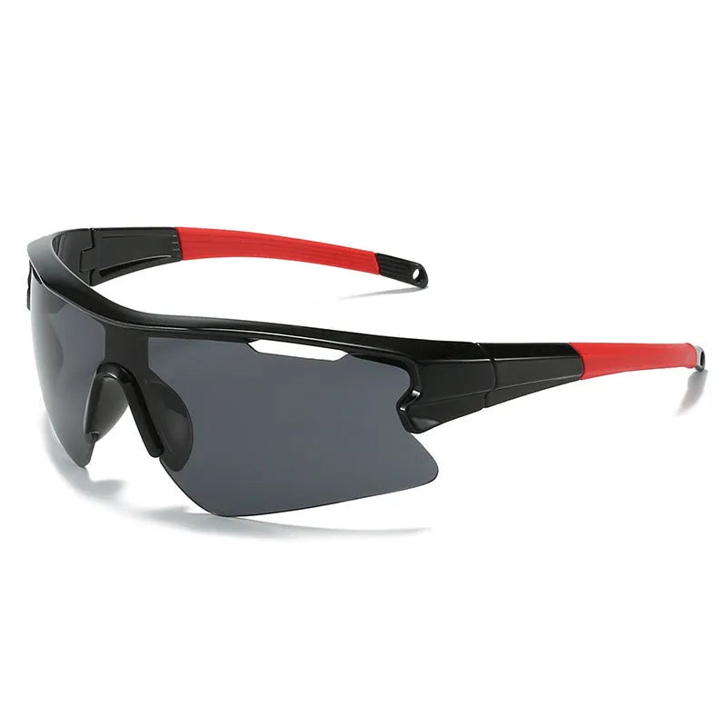 Windproof sports sunglasses with polycarbonate UV400 lenses and lightweight frame for cycling and outdoor protection